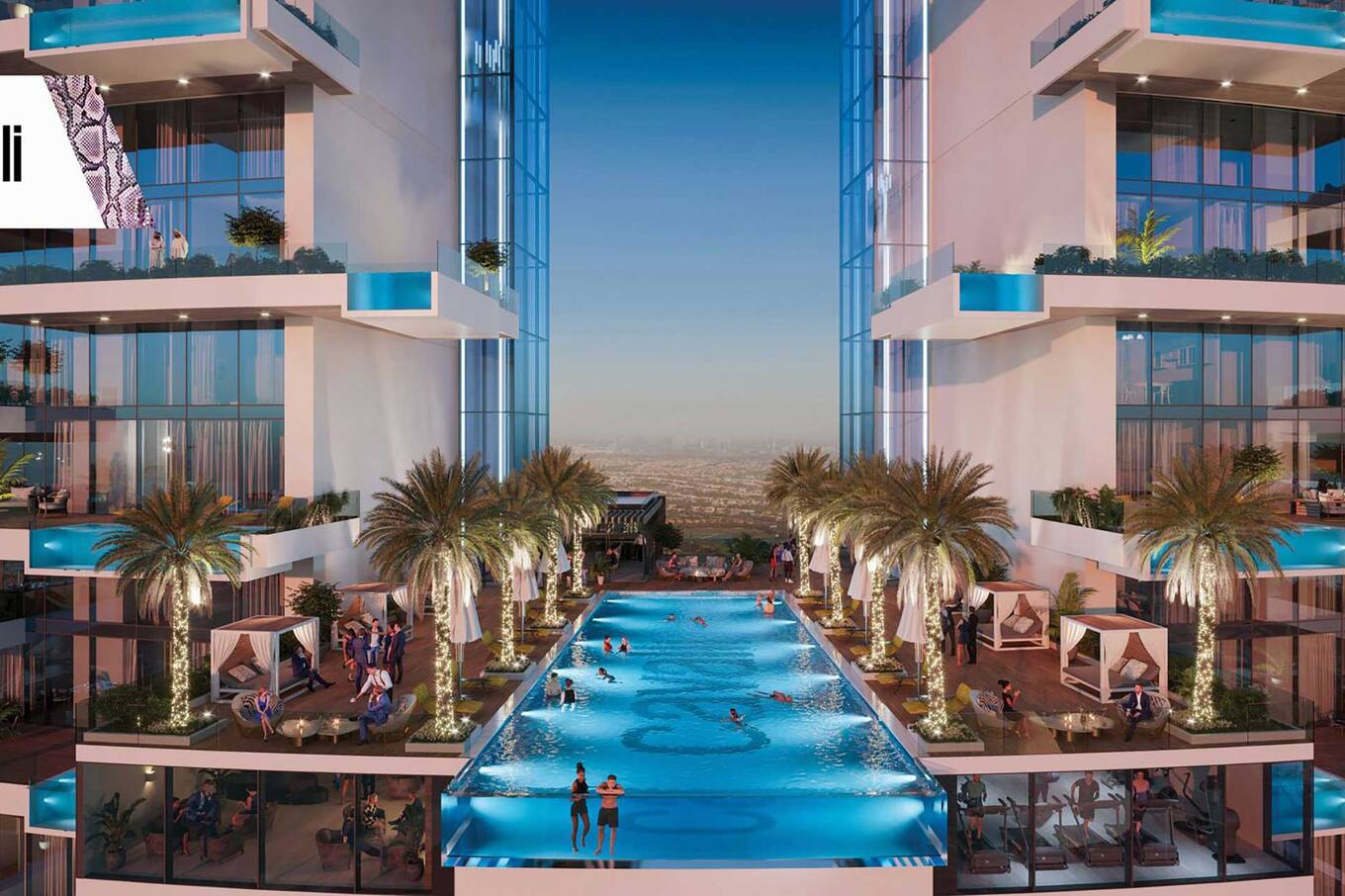 Apartment with 2 bedrooms in Dubai Media City, Dubai